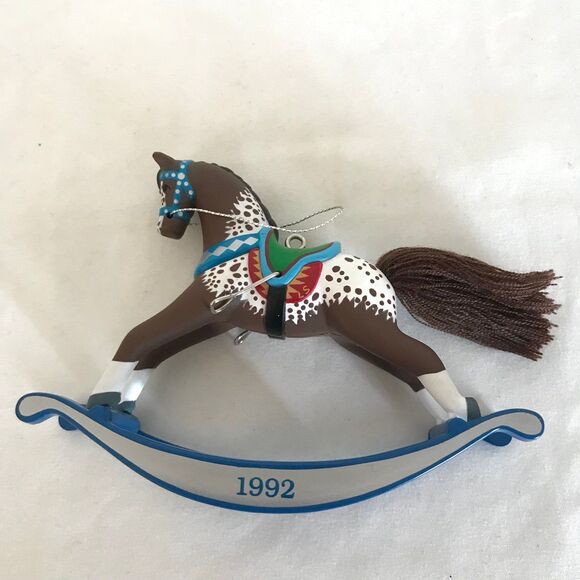 VTG Hallmark Keepsake Collector Series Ornament 1992 Rocking Horse - Picture 7 of 9